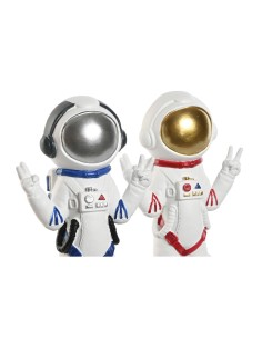 Figurine Décorative Home ESPRIT Bleu Blanc Rouge Femme Astronaute 9 x 7 x 20 cm (2 Unités) 2
