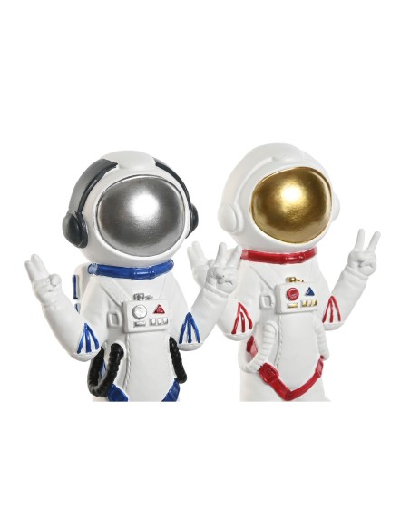 Figurine Décorative Home ESPRIT Bleu Blanc Rouge Femme Astronaute 9 x 7 x 20 cm (2 Unités)