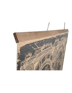 Décoration murale Home ESPRIT Noir Naturel Mappemonde 149 x 2 x 105 cm 2