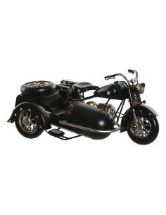 Figurine Décorative Home ESPRIT Noir Argenté Vintage Side-car 35 x 24 x 16,5 cm