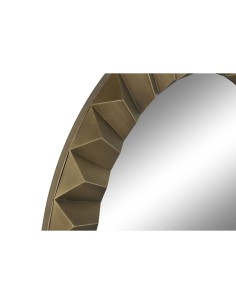 Miroir mural Home ESPRIT Doré Moderne 110,5 x 5,5 x 110,5 cm 2