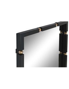 Miroir mural Home ESPRIT Noir Doré 64,5 x 5 x 96,5 cm 2