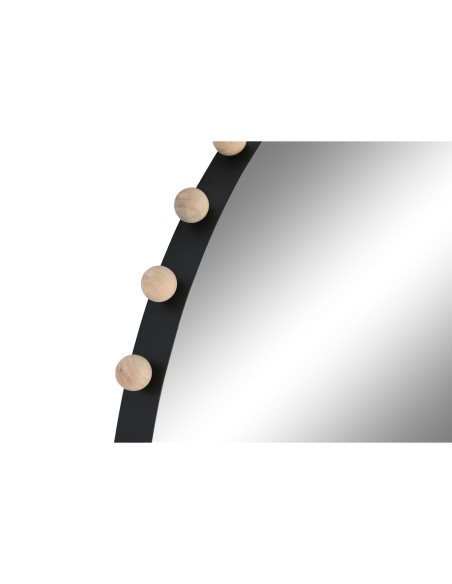 Miroir mural Home ESPRIT Noir Naturel Moderne Balles 113 x 4,5 x 113 cm
