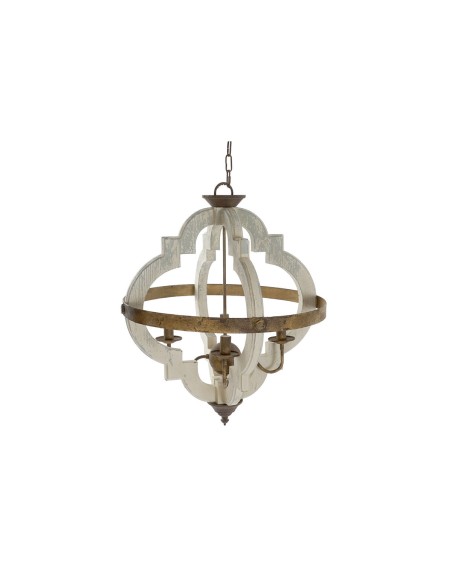 Suspension Home ESPRIT Blanc Bronze Fer Sapin 40 W 63 x 63 x 74 cm