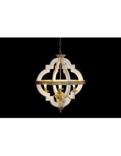 Suspension Home ESPRIT Blanc Bronze Fer Sapin 40 W 63 x 63 x 74 cm 2