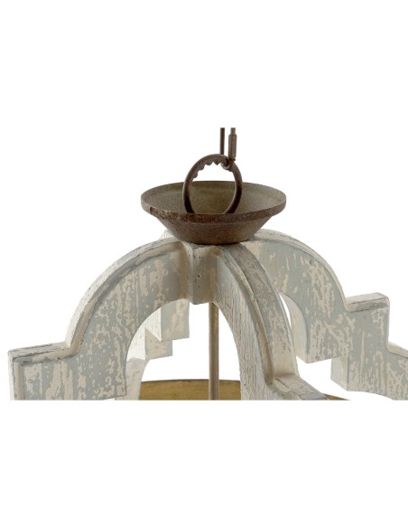 Suspension Home ESPRIT Blanc Bronze Fer Sapin 40 W 63 x 63 x 74 cm