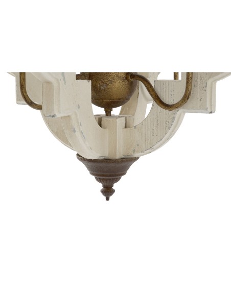 Suspension Home ESPRIT Blanc Bronze Fer Sapin 40 W 63 x 63 x 74 cm
