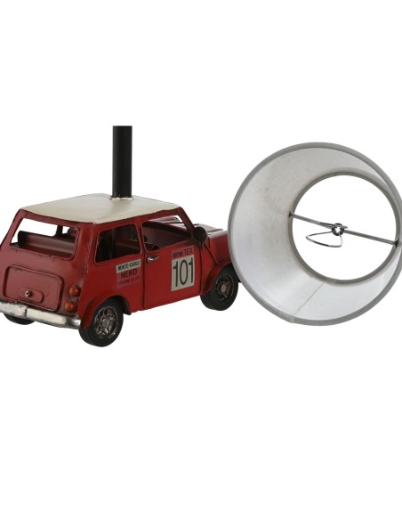 Lampe de bureau Home ESPRIT Blanc Rouge Lin Métal 20 x 14 x 27 cm