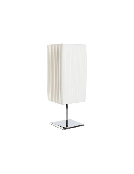 Lampe de bureau Home ESPRIT Blanc Argenté Polyéthylène Fer 50 W 220 V 15 x 15 x 43 cm