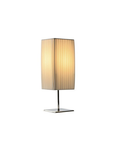 Lampe de bureau Home ESPRIT Blanc Argenté Polyéthylène Fer 50 W 220 V 15 x 15 x 43 cm