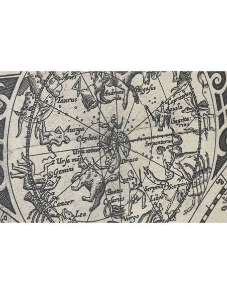 Jeu de 3 tableaux Home ESPRIT Blanc Noir Mappemonde 222 x 8 x 140 cm (3 Pièces)