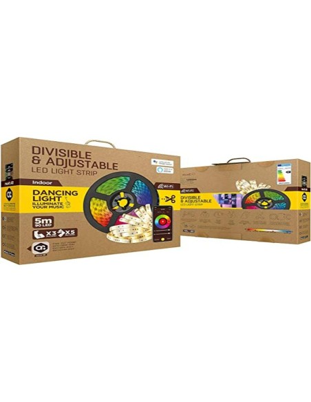 Bandes LED Muvit MIOLST002 5 m Noir Multicouleur Doré F