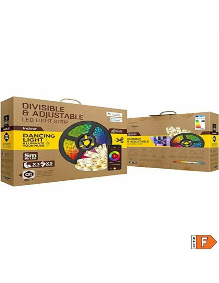 Bandes LED Muvit MIOLST002 5 m Noir Multicouleur Doré F
