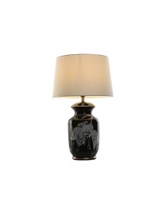 Lampe de bureau Home ESPRIT Noir Doré Céramique 50 W 220 V 40 x 40 x 70 cm