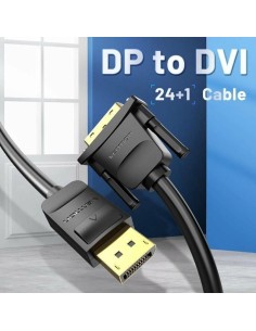 Adaptateur DisplayPort vers DVI Vention HAFBG Noir 1,5 m 2