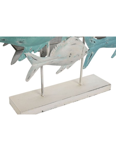 Figurine Décorative Home ESPRIT méditerranéen Poissons 60 x 15 x 53 cm