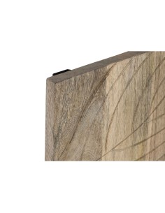Décoration murale Home ESPRIT Naturel Moderne Feuille d'une plante 90 x 3 x 90 cm (9 Pièces) 2