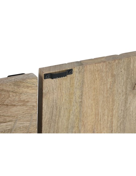 Décoration murale Home ESPRIT Naturel Moderne Feuille d'une plante 90 x 3 x 90 cm (9 Pièces)