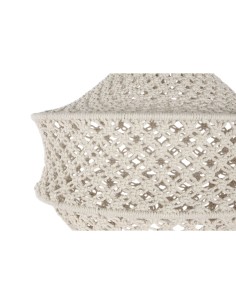 Écran de lampe Home ESPRIT Naturel Boho 40 x 40 x 42 cm 2