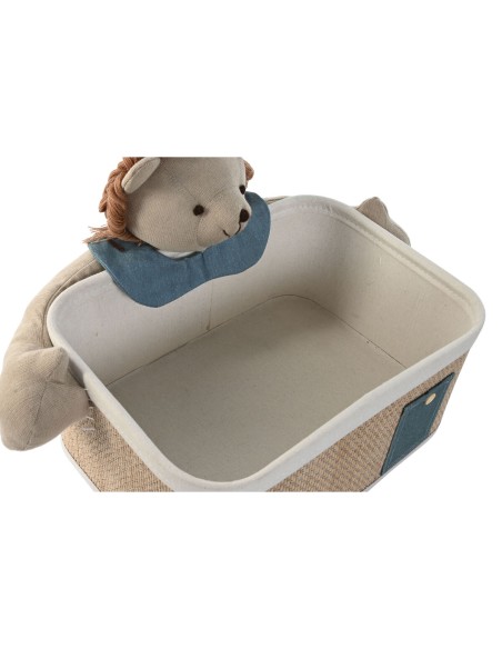 Set de basket Home ESPRIT Vert Naturel 40 x 32 x 27 cm (2 Pièces)