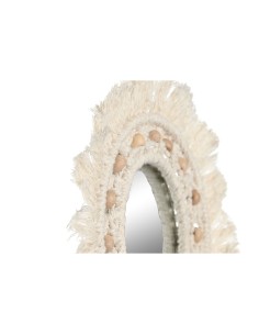 Miroir mural Home ESPRIT Blanc Boho 20 x 1 x 20 cm (3 Pièces) 2