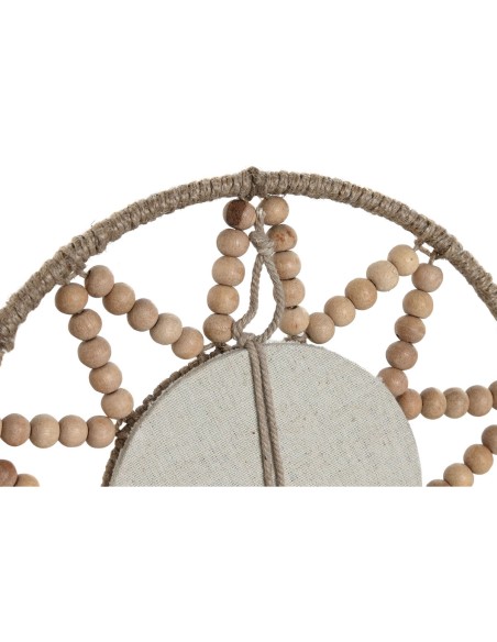 Ensemble de miroirs Home ESPRIT Naturel Scandi 20 x 1 x 20 cm (3 Pièces)