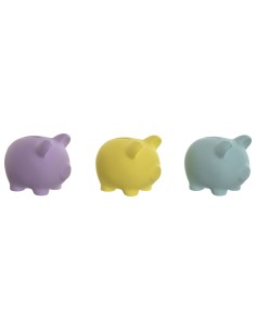 Tirelire Home ESPRIT Dolomite Cochon 13,5 x 11 x 11,5 cm (3 Unités)