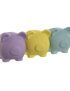 Tirelire Home ESPRIT Dolomite Cochon 13,5 x 11 x 11,5 cm (3 Unités) 2