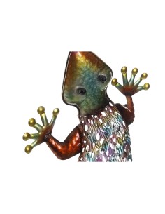 Décoration murale Home ESPRIT Multicouleur Lézard 25 x 6,5 x 51 cm 2