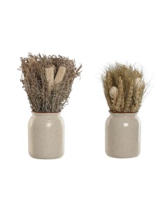 Plante décorative Home ESPRIT Fleur 13 x 13 x 25 cm (2 Unités) (12 Unités)