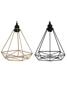 Suspension Home ESPRIT Noir Doré Métal 50 W 28 x 27 x 34 cm (2 Unités)