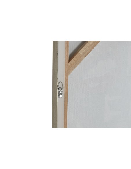 Cadre Home ESPRIT Noir Moderne Urbaine 80 x 3,5 x 120 cm (2 Unités)