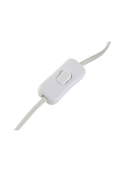 Lampe de bureau Home ESPRIT Blanc Naturel Terre cuite Métal Bambou 50 W 220 V 22 x 22 x 33 cm (2 Unités)