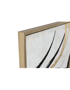 Cadre Home ESPRIT Blanc Doré Abstrait Moderne 131 x 4 x 131 cm 2