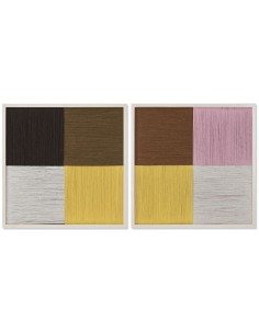 Cadre Home ESPRIT Vérifié Urbaine 50 x 3 x 50 cm (2 Unités)