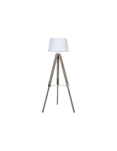 Lampadaire Home ESPRIT Blanc Marron Bois 40 x 40 x 150 cm 2