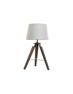 Lampe de bureau Home ESPRIT Blanc Marron Bois 36 x 36 x 60 cm