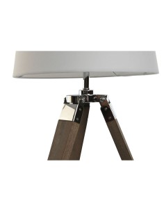 Lampe de bureau Home ESPRIT Blanc Marron Bois 36 x 36 x 60 cm 2