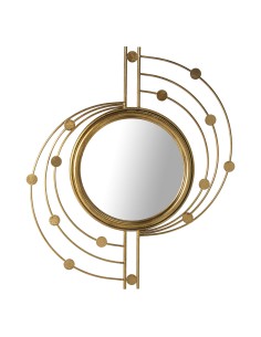 Miroir mural Alexandra House Living Doré Métal 66 x 3 x 78 cm Rond