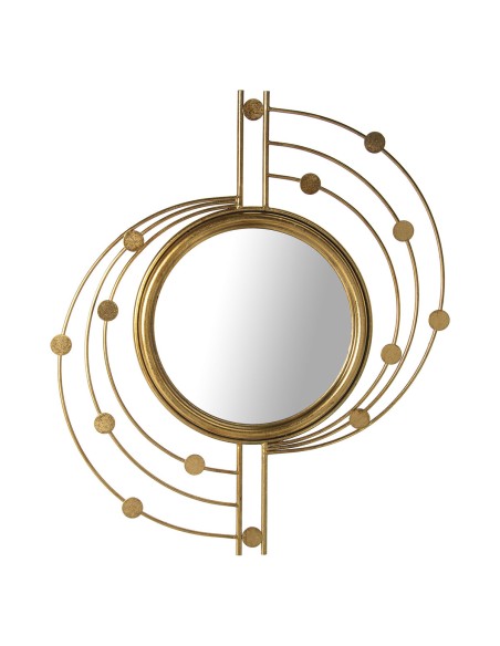 Miroir mural Alexandra House Living Doré Métal 66 x 3 x 78 cm Rond
