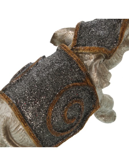 Figurine Décorative Alexandra House Living Argenté Plastique Eléphant 12 x 24 x 23 cm