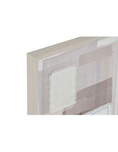 Toile Home ESPRIT Beige Gris Abstrait Moderne 40 x 2,5 x 50 cm (2 Unités) 2