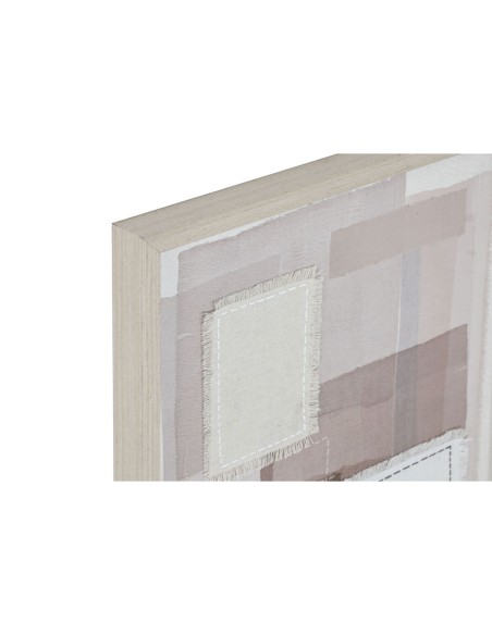 Toile Home ESPRIT Beige Gris Abstrait Moderne 40 x 2,5 x 50 cm (2 Unités)