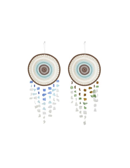 Décoration Suspendue Home ESPRIT Multicouleur Boho (2 Unités)