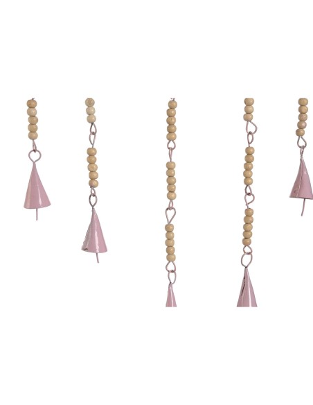 Décoration Suspendue Home ESPRIT Bleu Blanc Gris Rose Fer Lune soleil 33 x 1 x 77 cm (4 Unités)