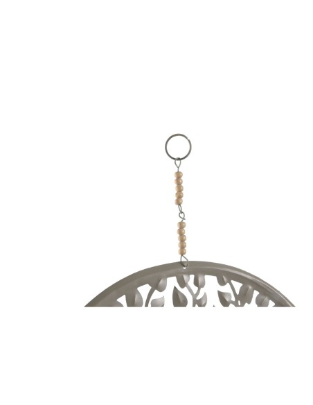 Décoration Suspendue Home ESPRIT Bleu Blanc Gris Rose Fer Arbre Buda Oriental 33 x 1 x 77 cm (4 Unités)