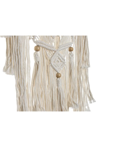 Décoration Suspendue Home ESPRIT Crème Naturel Boho Macramé (2 Unités)