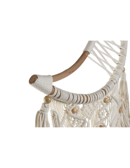 Décoration Suspendue Home ESPRIT Crème Naturel Boho Macramé (2 Unités)