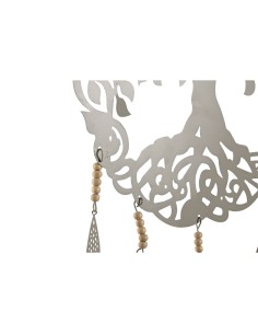Décoration Suspendue Home ESPRIT Bleu Blanc Gris Rose Fer Arbre 33 x 1 x 77 cm (4 Unités) 2