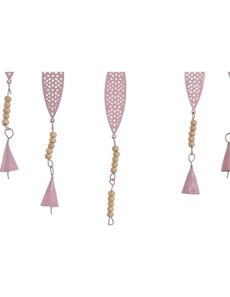 Décoration Suspendue Home ESPRIT Bleu Blanc Gris Rose Fer Arbre 33 x 1 x 77 cm (4 Unités)